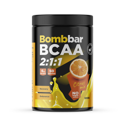 Bombbar Recovery Endurance 2:1:1 BCAA 300 г, цитрусовый микс