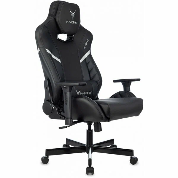 

Кресло игровое Knight Thunder 5X черный эко.кожа крестов. металл Knight Thunder 5X B, Thunder 5X