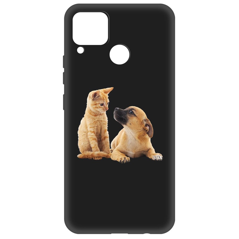 

Чехол-накладка Krutoff Soft Case Лучшие друзья для Realme C15 черный