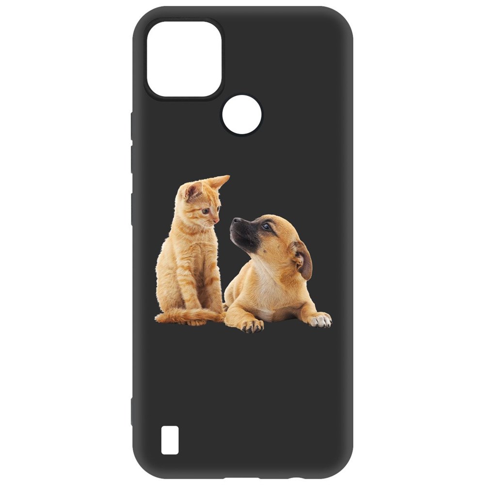 

Чехол-накладка Krutoff Soft Case Лучшие друзья для Realme C25Y черный