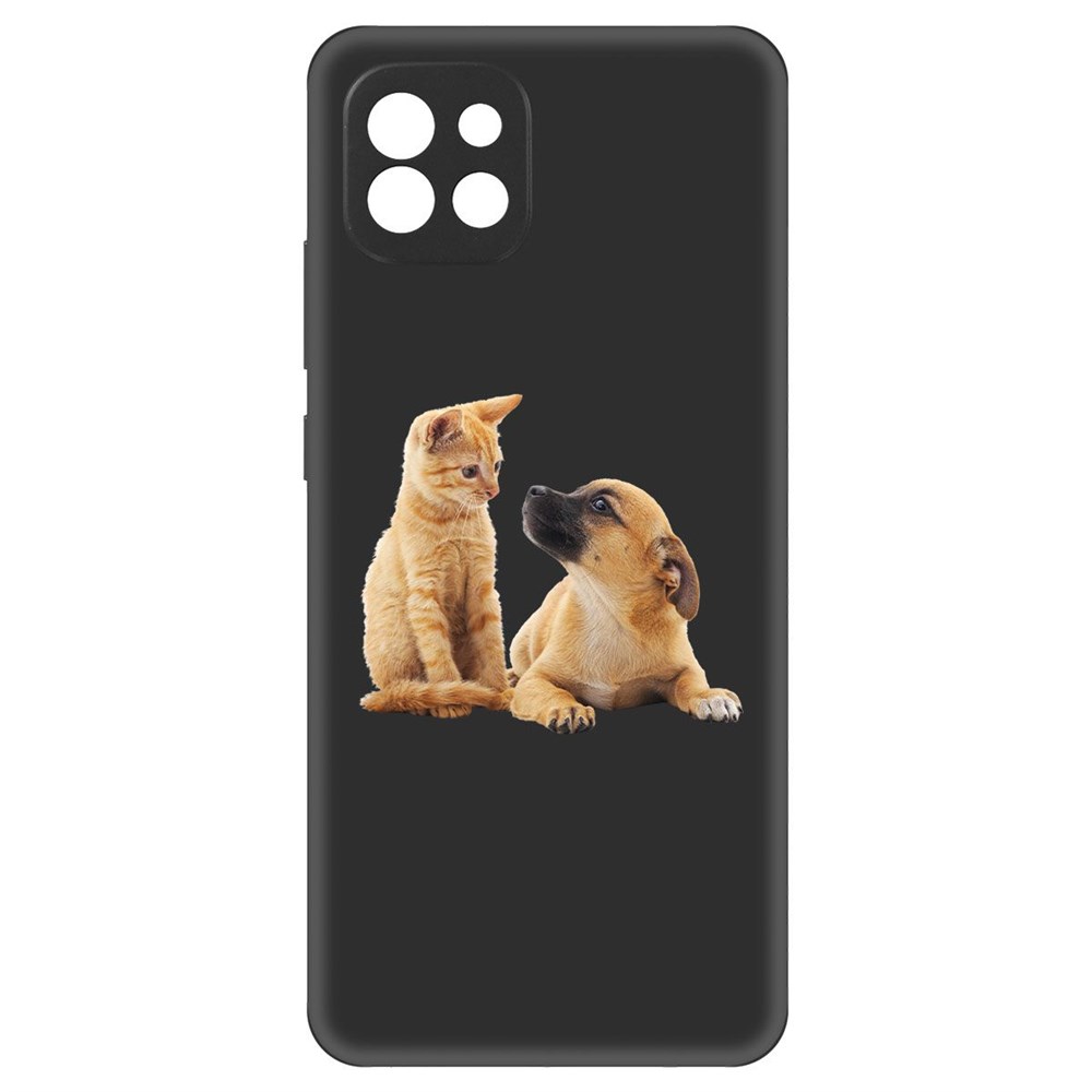 

Чехол-накладка Krutoff Soft Case Лучшие друзья для Samsung Galaxy A03 (A035) черный