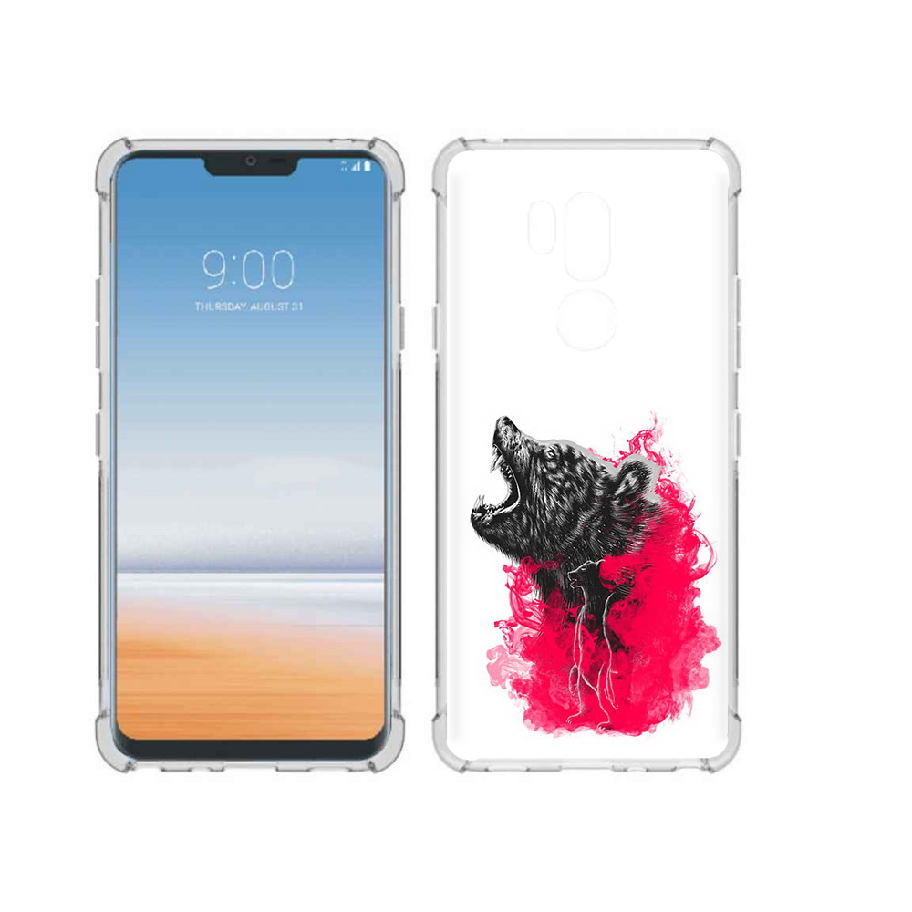 

Чехол MyPads Tocco для LG G7 ThinQ медведь в дымке, Прозрачный, Tocco