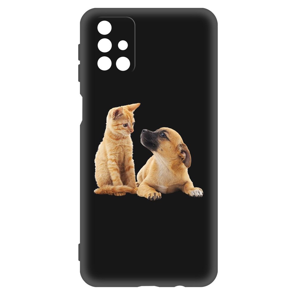 

Чехол-накладка Krutoff Soft Case Лучшие друзья для Samsung Galaxy M51 (M515) черный