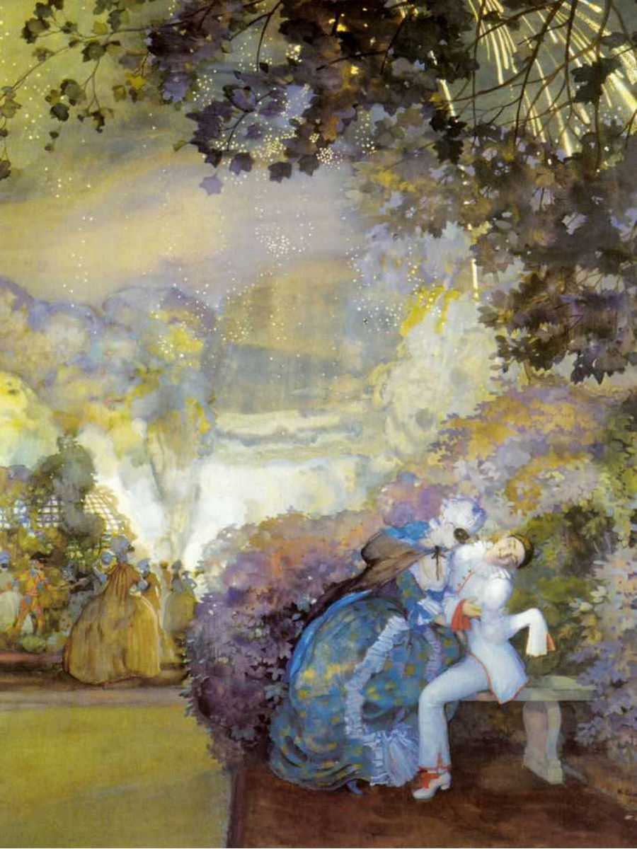 

Постер DRABS A3 Сомов Константин Андреевич Пьеро и дама