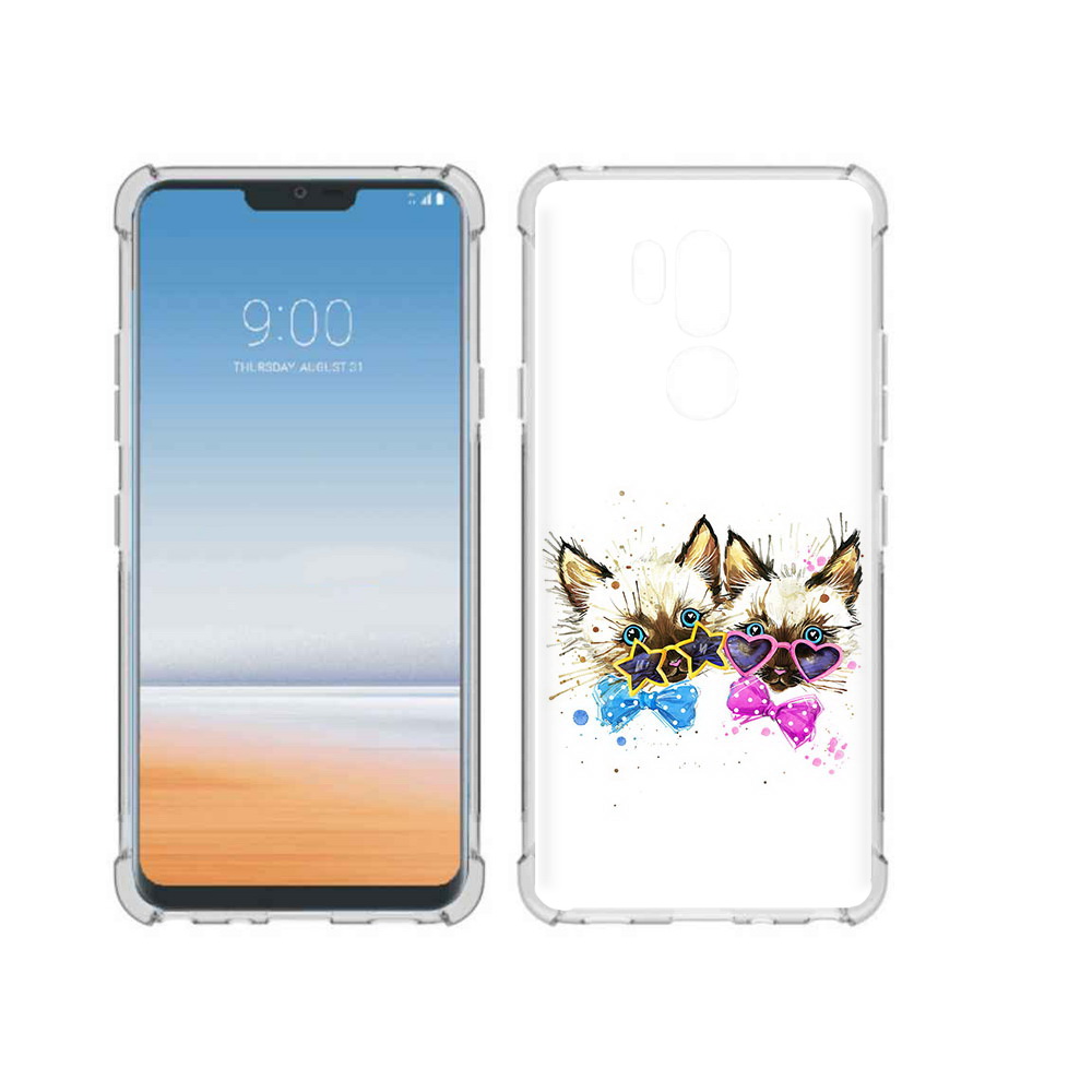 

Чехол MyPads Tocco для LG G7 ThinQ милые котята, Прозрачный, Tocco