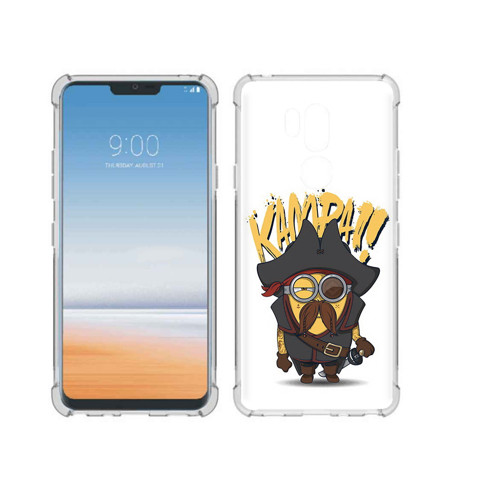 

Чехол MyPads Tocco для LG G7 ThinQ миньон пират, Прозрачный, Tocco