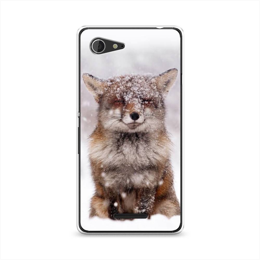 

Чехол на Sony Xperia E3 "Зимняя лиса", Белый;серый;коричневый, 52750-1