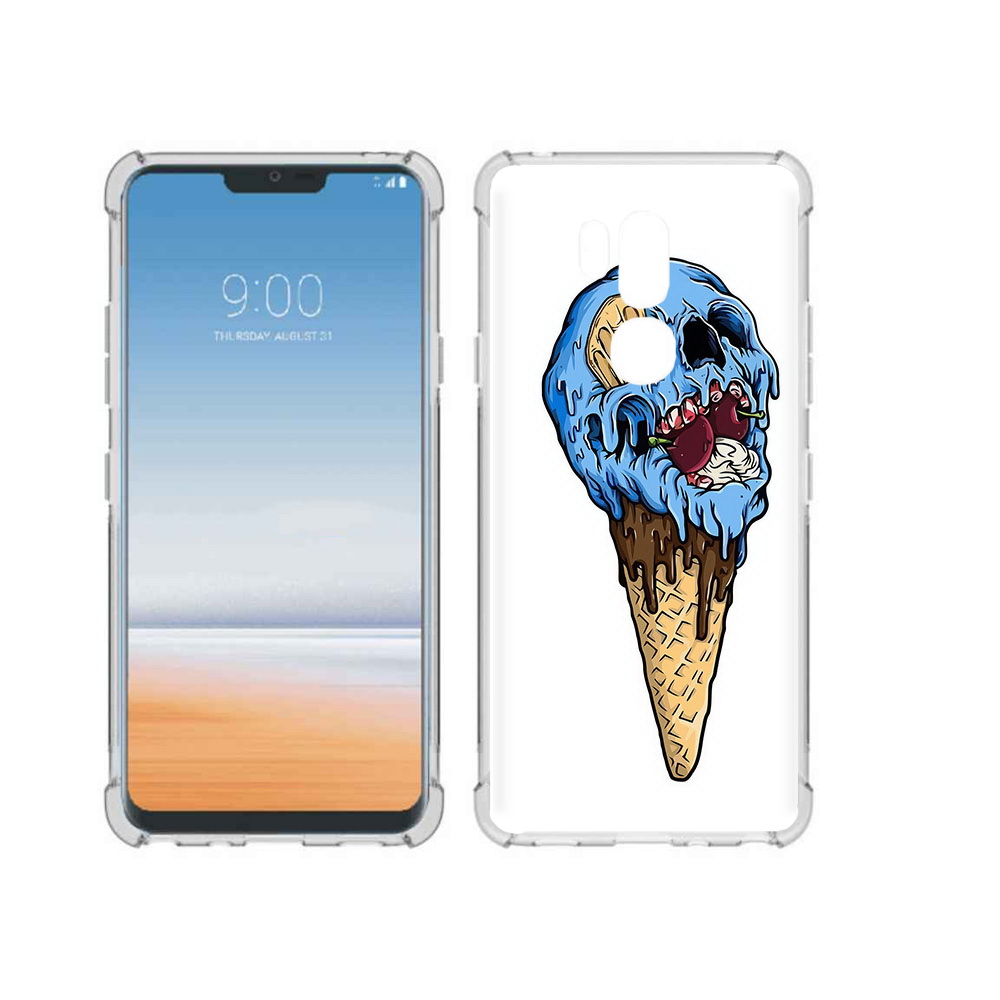 

Чехол MyPads Tocco для LG G7 ThinQ мороженное череп, Прозрачный, Tocco