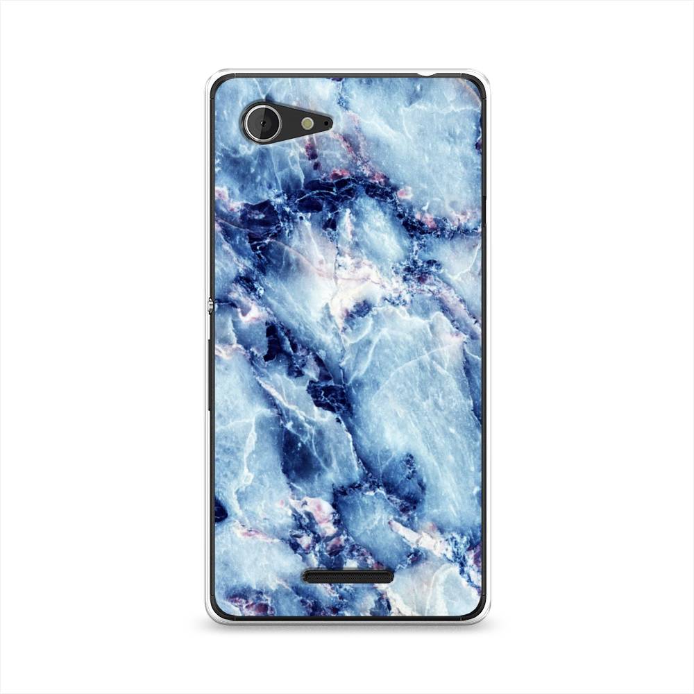

Чехол на Sony Xperia E3 "Мрамор с синими прожилками", Синий, 52750-3