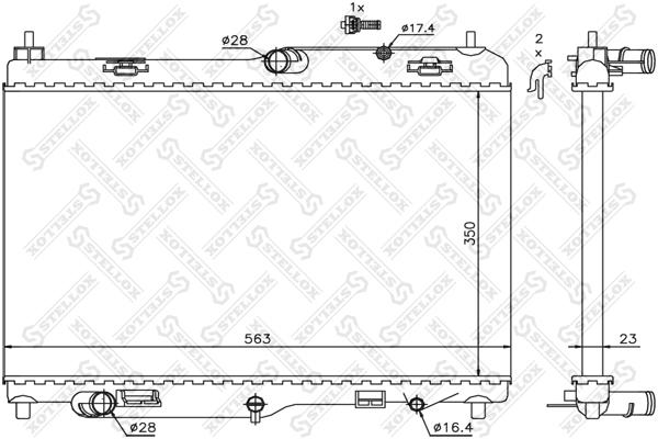 

Радиатор Системы Охлаждения Акпп Ford Fiesta 1.4efi 08> Stellox 1025410SX