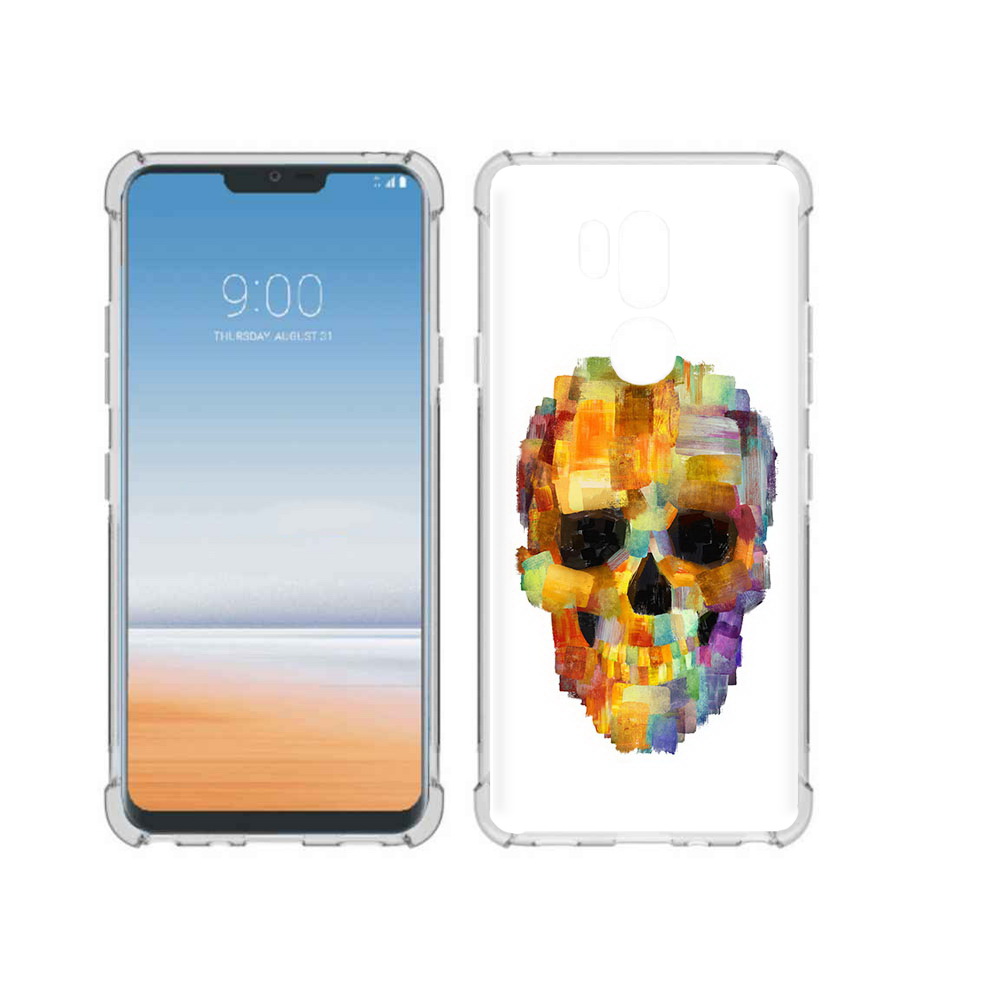 

Чехол MyPads Tocco для LG G7 ThinQ нарисованный череп, Прозрачный, Tocco