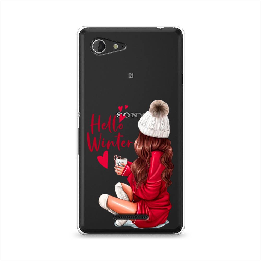 

Чехол на Sony Xperia E3 "Hello winter", Красный;белый;коричневый, 52750-5