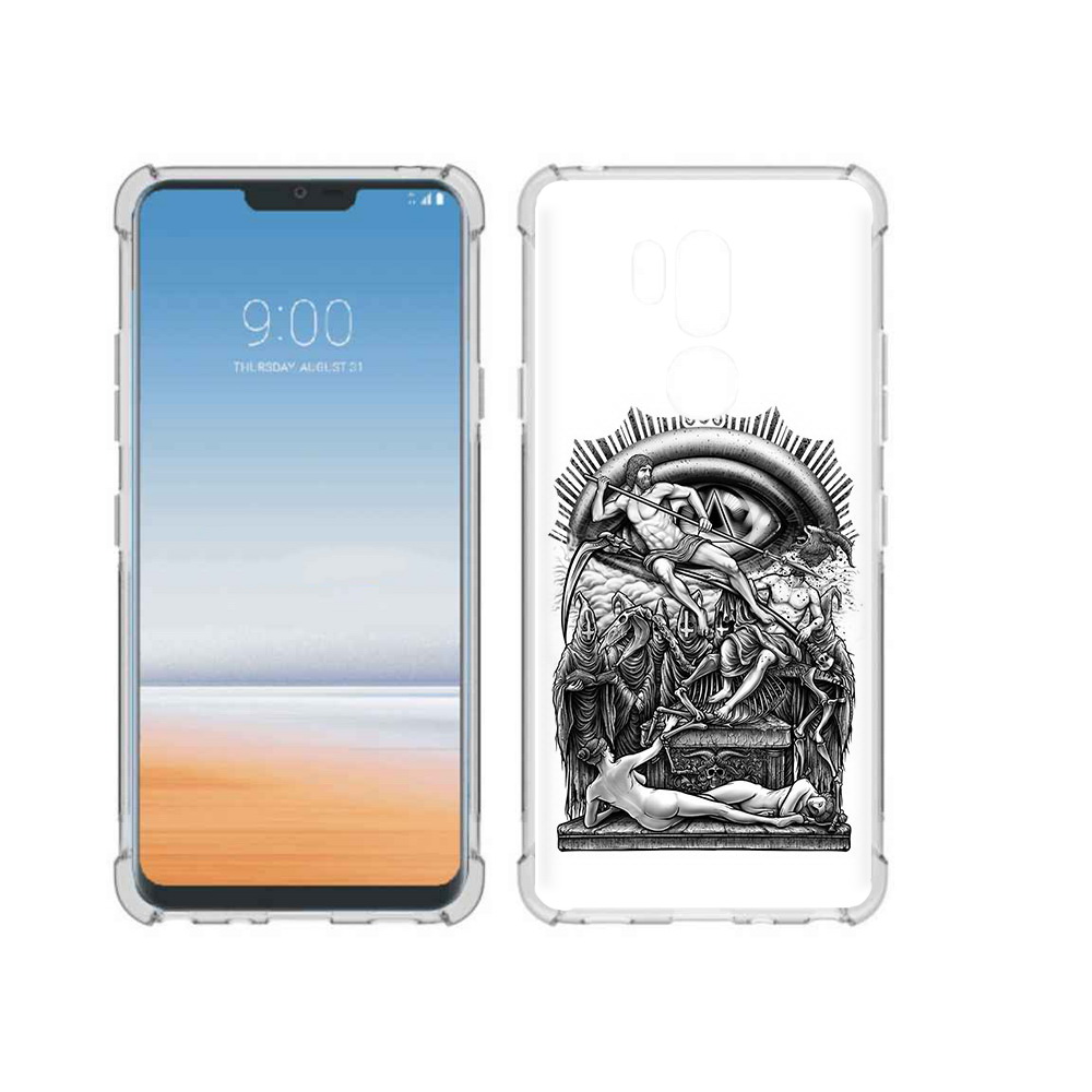 

Чехол MyPads Tocco для LG G7 ThinQ оракул черно белый, Прозрачный, Tocco