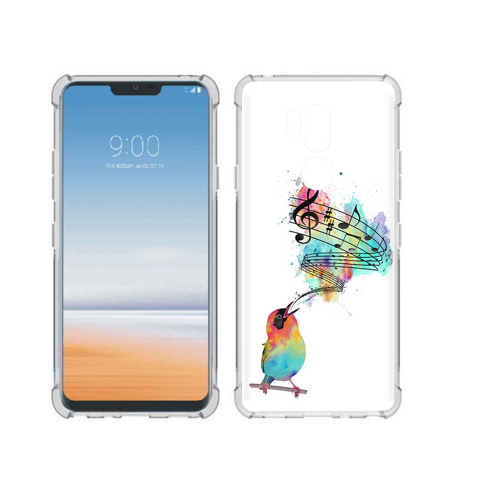 

Чехол MyPads Tocco для LG G7 ThinQ певчая птичка, Прозрачный, Tocco