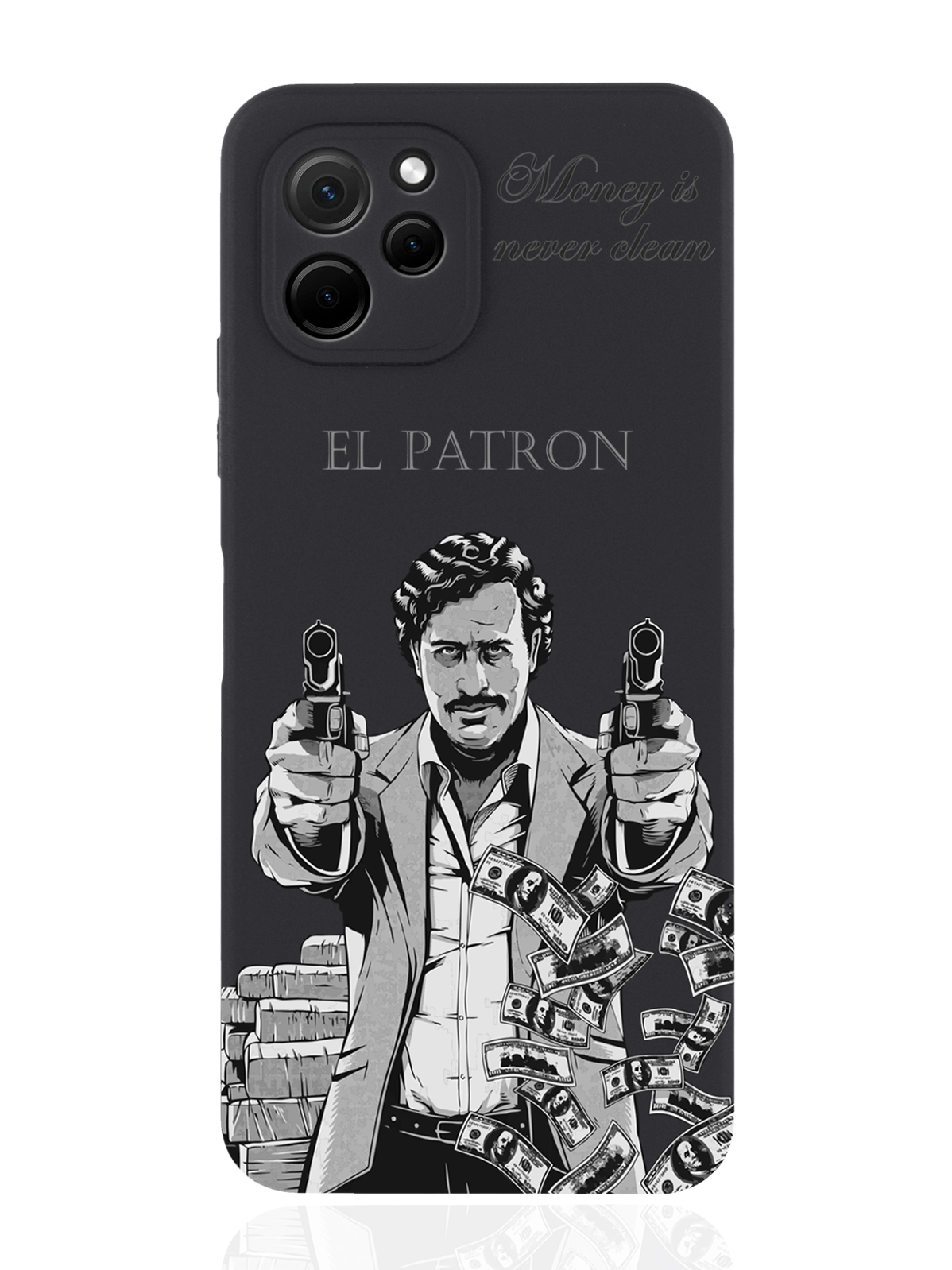 

Чехол MustHaveCase для Huawei Nova Y61 Пабло Эскобар черный, Серый;черный