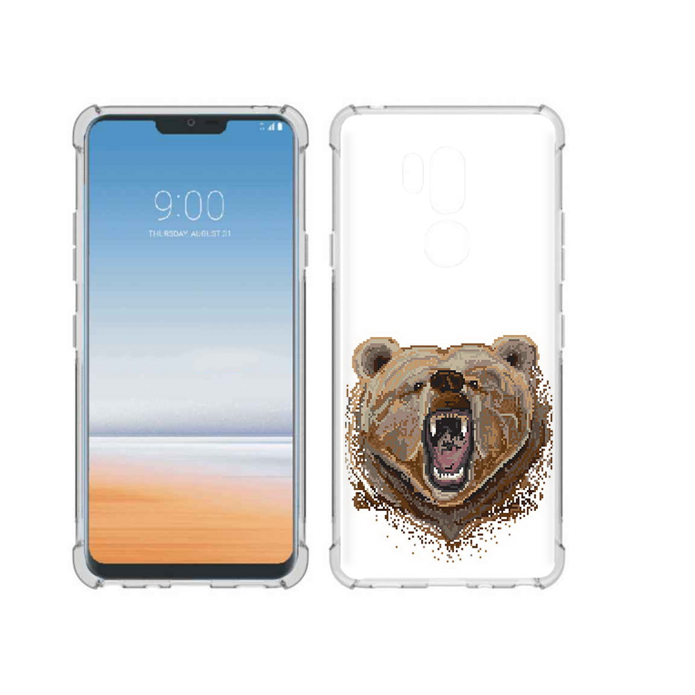 

Чехол MyPads Tocco для LG G7 ThinQ пиксельный медведь, Прозрачный, Tocco