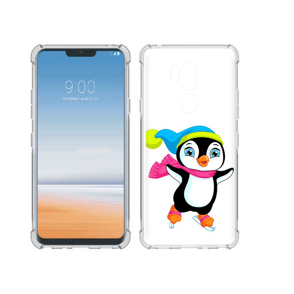 

Чехол MyPads Tocco для LG G7 ThinQ пингвин на коньках, Прозрачный, Tocco