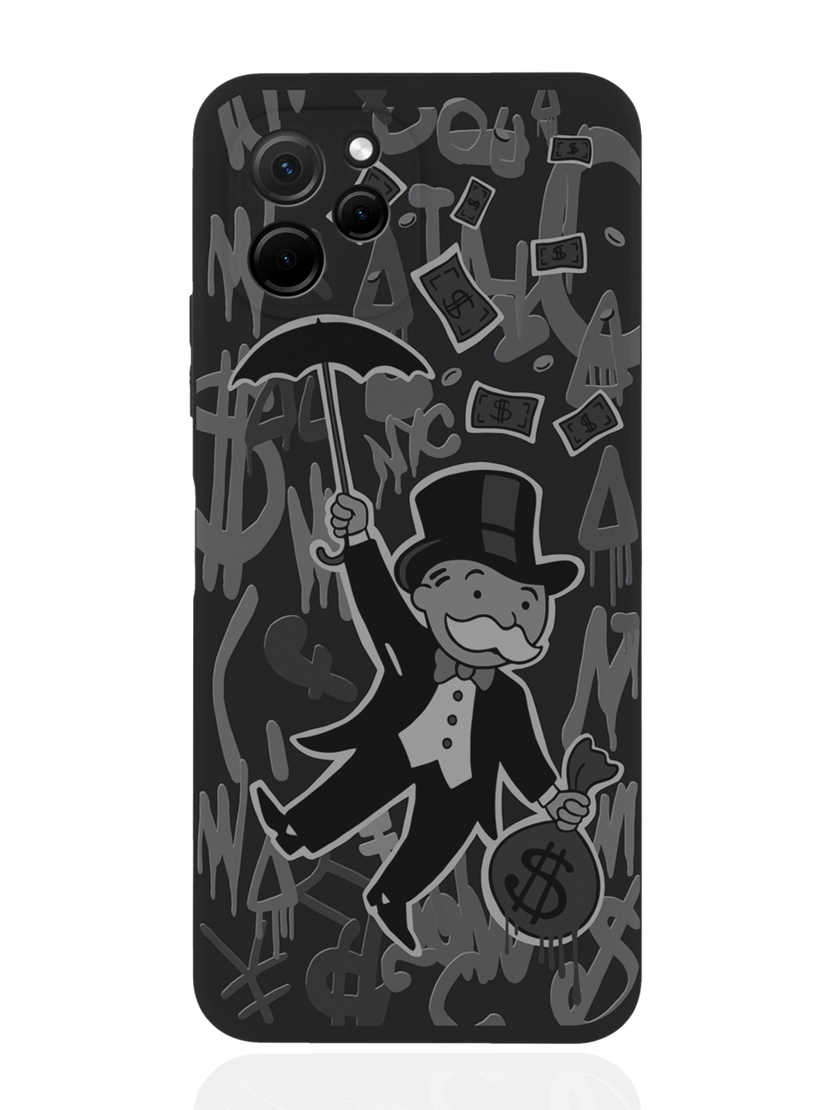 

Чехол MustHaveCase для Huawei Nova Y61 Monopoly Black Editionя черный, Серый;черный