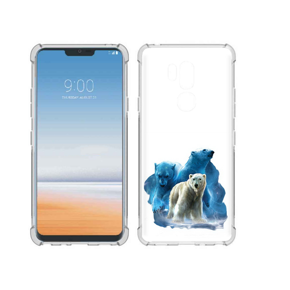 

Чехол MyPads Tocco для LG G7 ThinQ полярный медведь, Прозрачный, Tocco