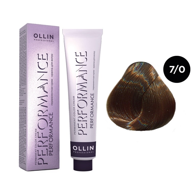

Краска для волос Ollin Professional Performance 7/0 Русый 60 мл