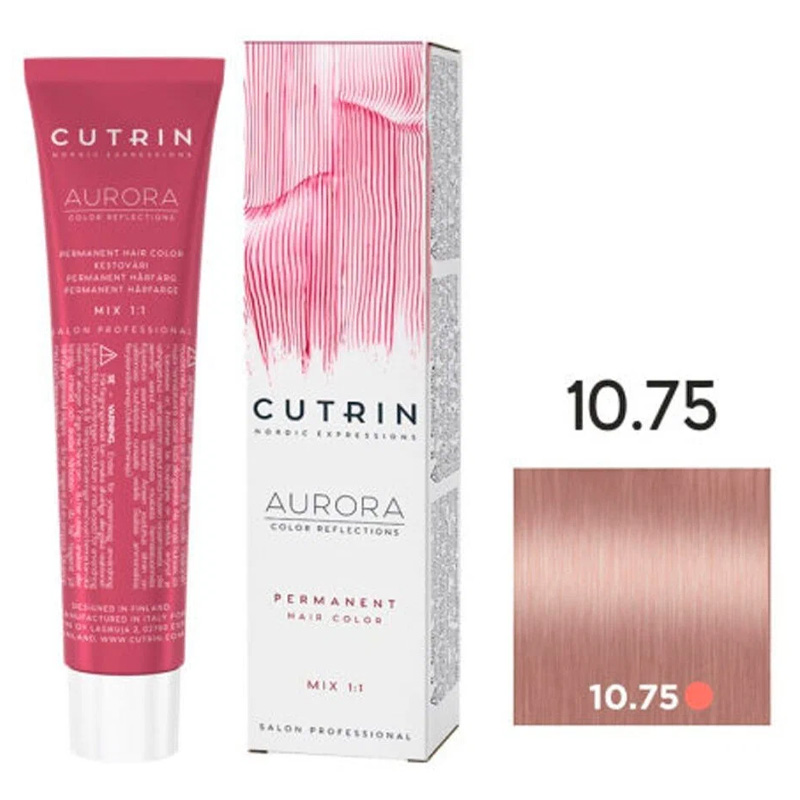 Краска для волос Cutrin Aurora Color Reflection 10,75 Шампанское 60 мл краска для волос cutrin aurora demi color 4 75 миндаль в шоколаде 60 мл