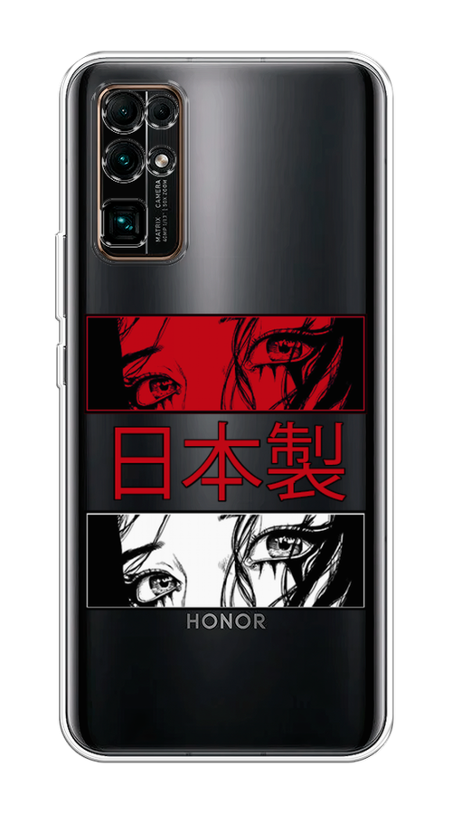 

Чехол на Honor 30 "Аниме глаза манга", Красный;белый;черный, 612150-4