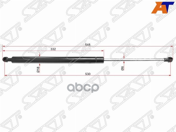 

Амортизатор Крышки Багажника Peugeot 308 Sw 07-/Ssangyong Kyron 05- SAT ST8731Q7