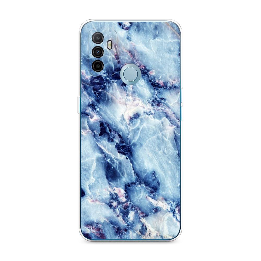 

Чехол для Oppo A53 "Мрамор с синими прожилками", Синий, 254350-3