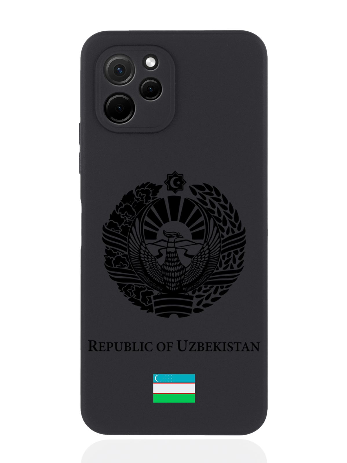 

Чехол SignumCase для Huawei Nova Y61 Черный лаковый Герб Узбекистана черный