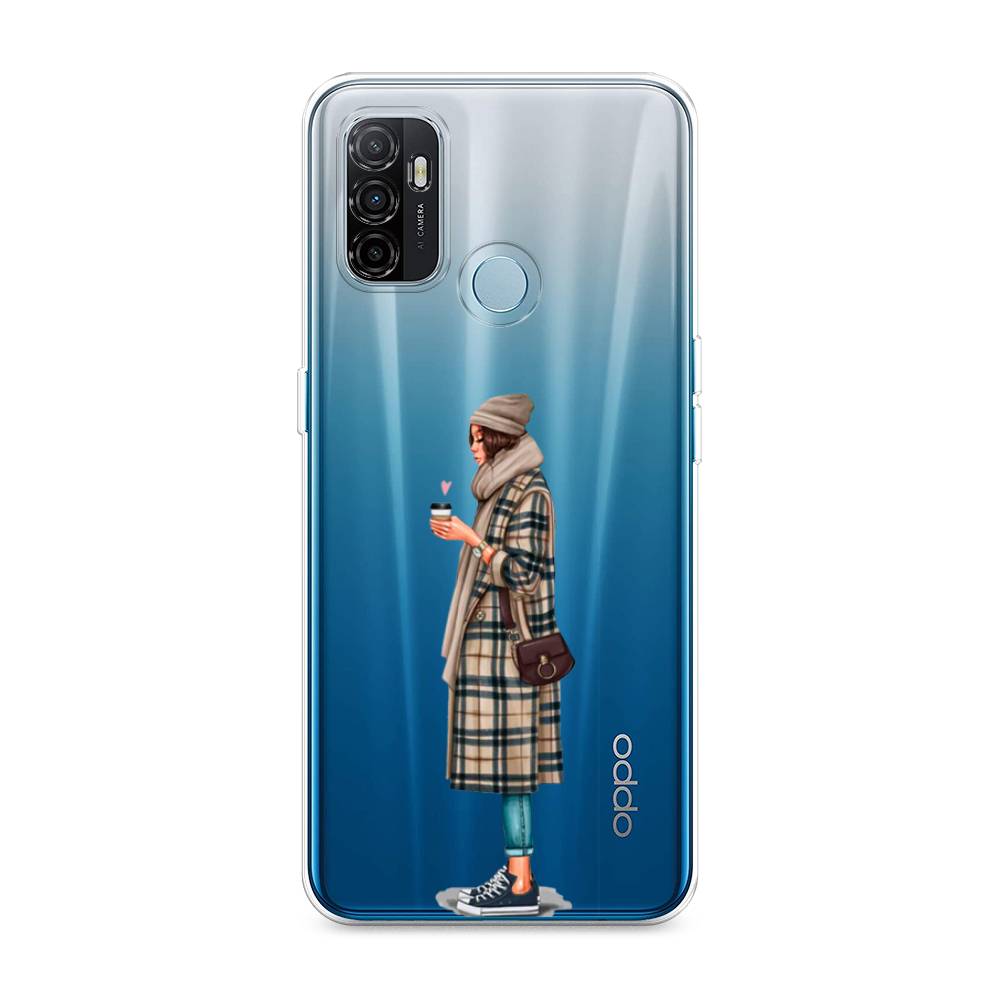 

Чехол для Oppo A53 "Утренний кофе", Коричневый;бежевый, 254350-6