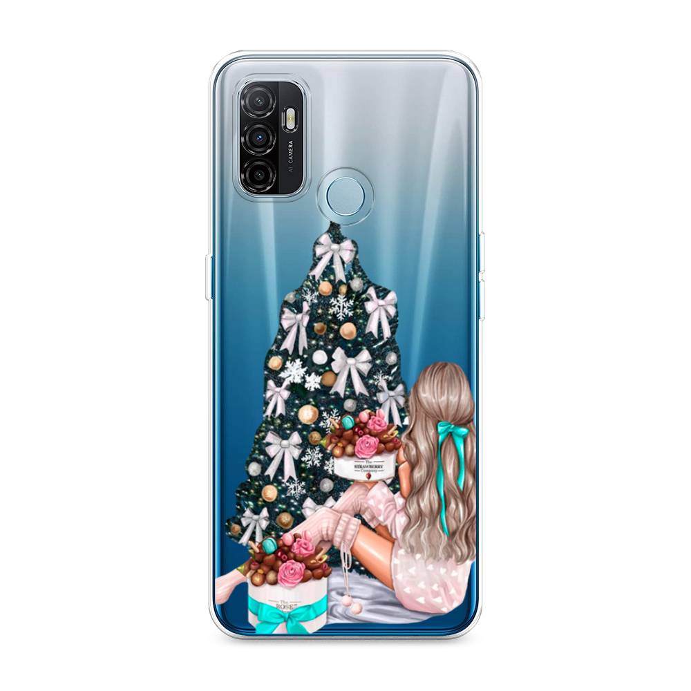 

Чехол для Oppo A53 "New Year", Зеленый;бежевый;голубой, 254350-5