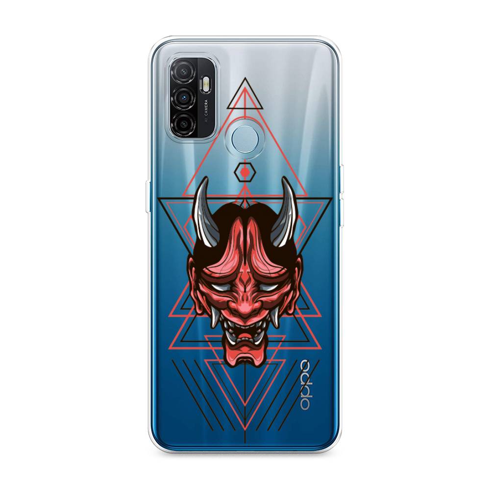 

Чехол для Oppo A53 "Hanya Oni mask", Серый;красный;черный, 254350-4