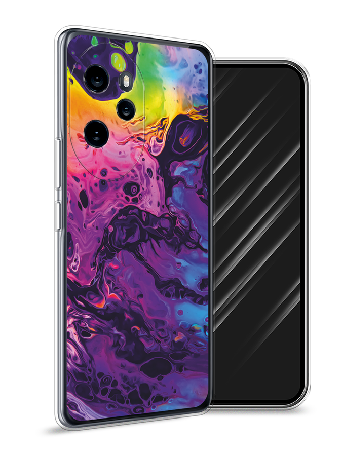 

Чехол Awog на Honor 100 Pro "ACID fluid", Бордовый, 6122850-1
