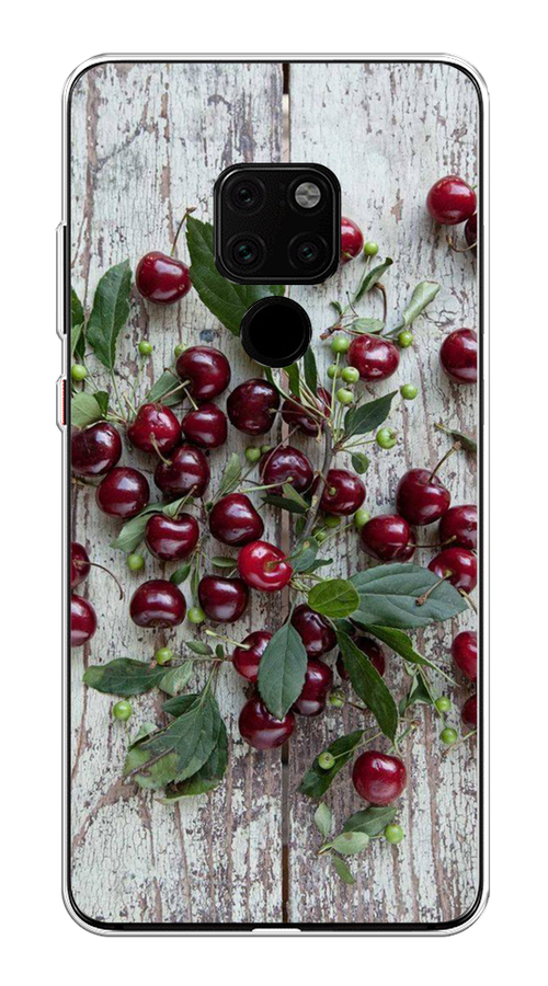 

Чехол на Huawei Mate 20 "Вишня", Бордовый;зеленый;серый, 66850-1