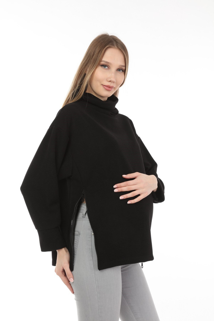 Толстовка для беременных Luvmabelly 59224 черная XL (товары доставляются из-за рубежа)