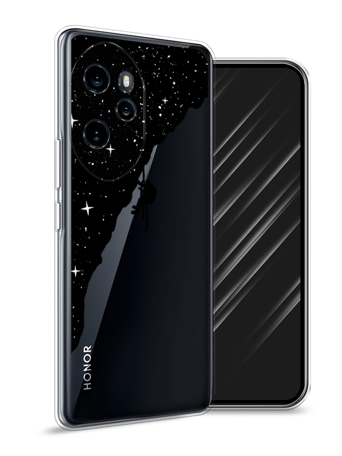 

Чехол Awog на Honor 100 Pro "Скалолаз в космосе", Черный;белый;бежевый, 6122850-1