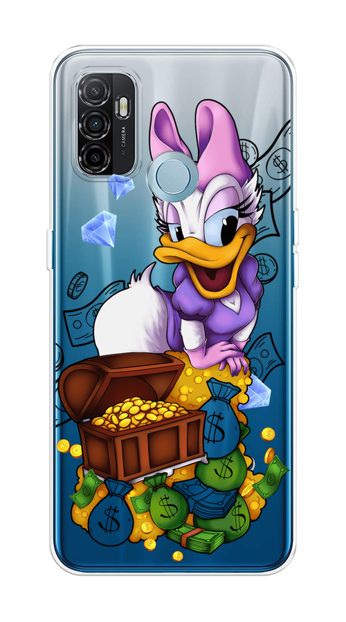 

Чехол на Oppo A53 "Rich Daisy Duck", Коричневый;белый;фиолетовый, 254350-6