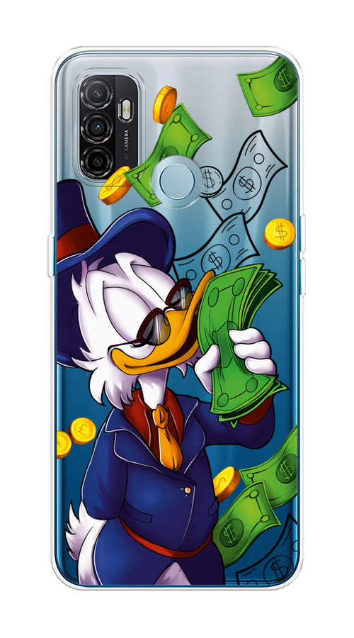 

Чехол на Oppo A53 "Scrooge McDuck with Money", Синий;зеленый;белый, 254350-6