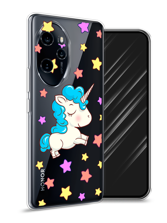 

Чехол Awog на Honor 100 Pro "Звездный единорог", Голубой;фиолетовый;желтый, 6122850-1