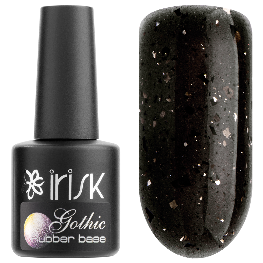 

База каучуковая с шиммером IRISK Shimmer Rubber Base, 17 Gothic 10мл