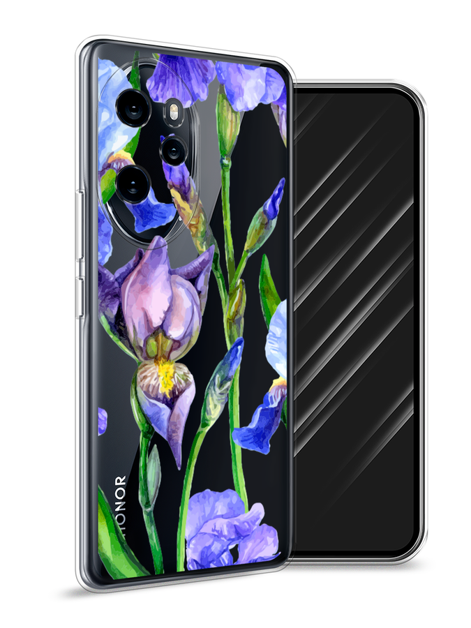 

Чехол Awog на Honor 100 Pro "Синие ирисы", Фиолетовый;голубой;зеленый, 6122850-1