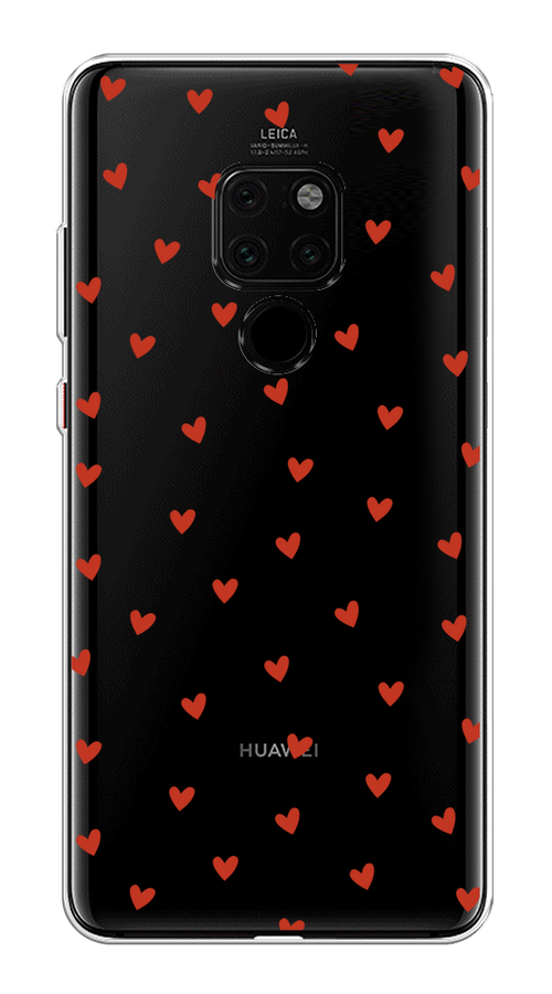

Чехол на Huawei Mate 20 "Red hearts", Красный;прозрачный, 66850-1
