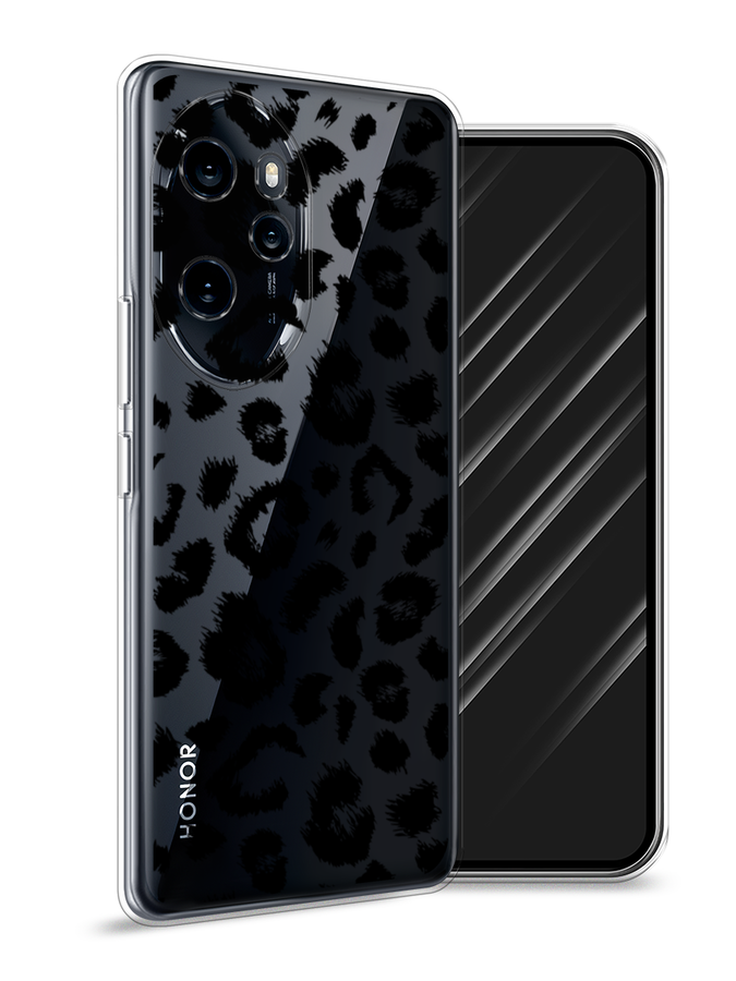 

Чехол Awog на Honor 100 Pro "Окрас леопарда фон", Черный, 6122850-1