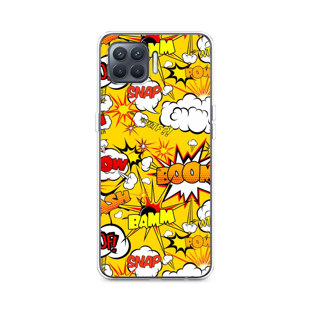 

Чехол для Oppo Reno 4 Lite/A93 "Поп Арт эффекты", Желтый;белый;оранжевый, 254550-6