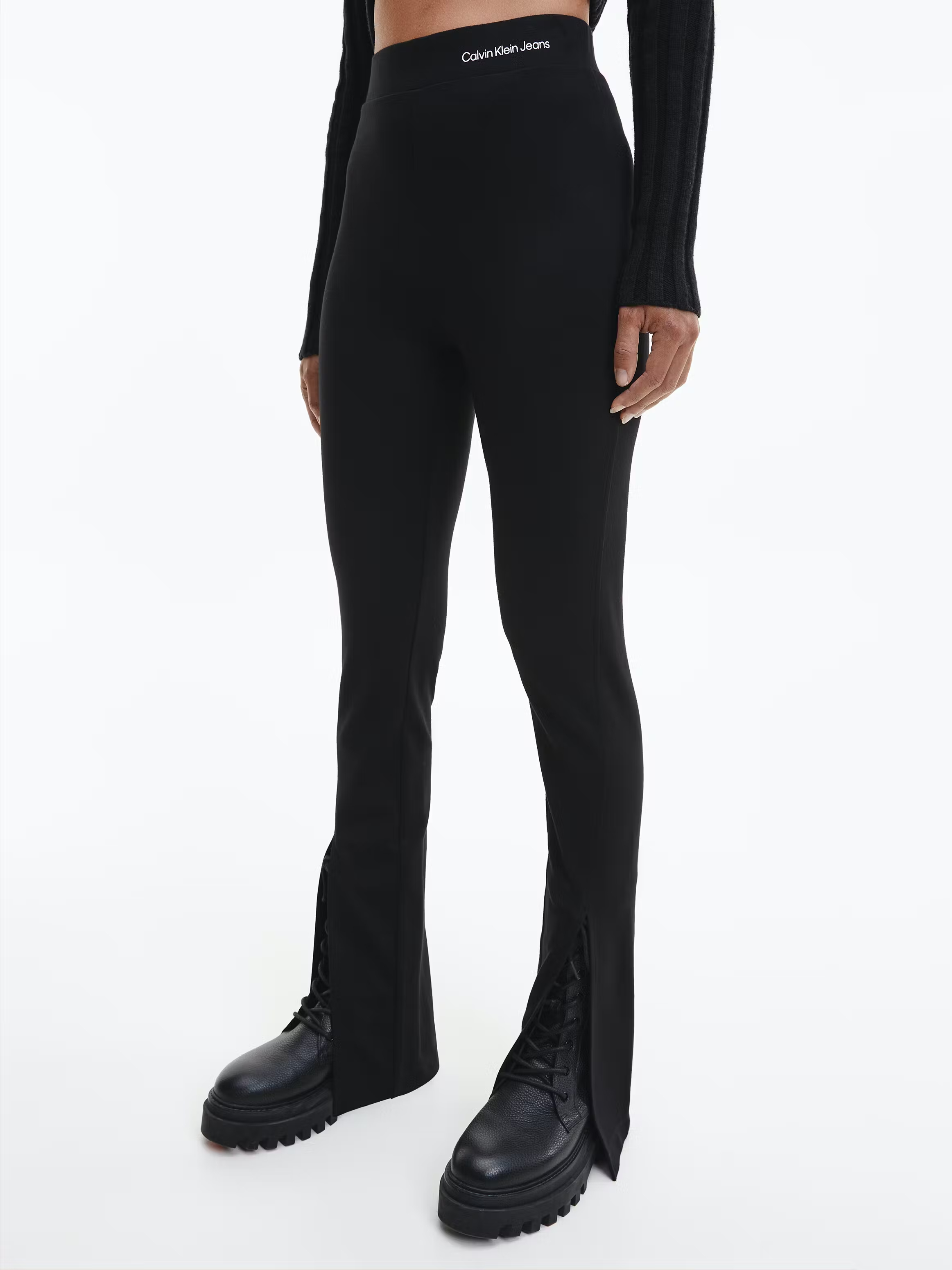 Леггинсы женские Calvin Klein Jeans J20J219746BEH черные, размер XS