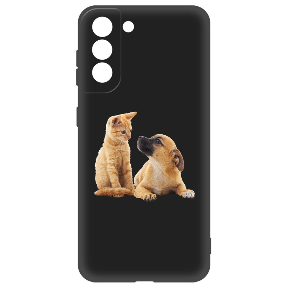 

Чехол-накладка Krutoff Soft Case Лучшие друзья для Samsung Galaxy S21 (G991) черный