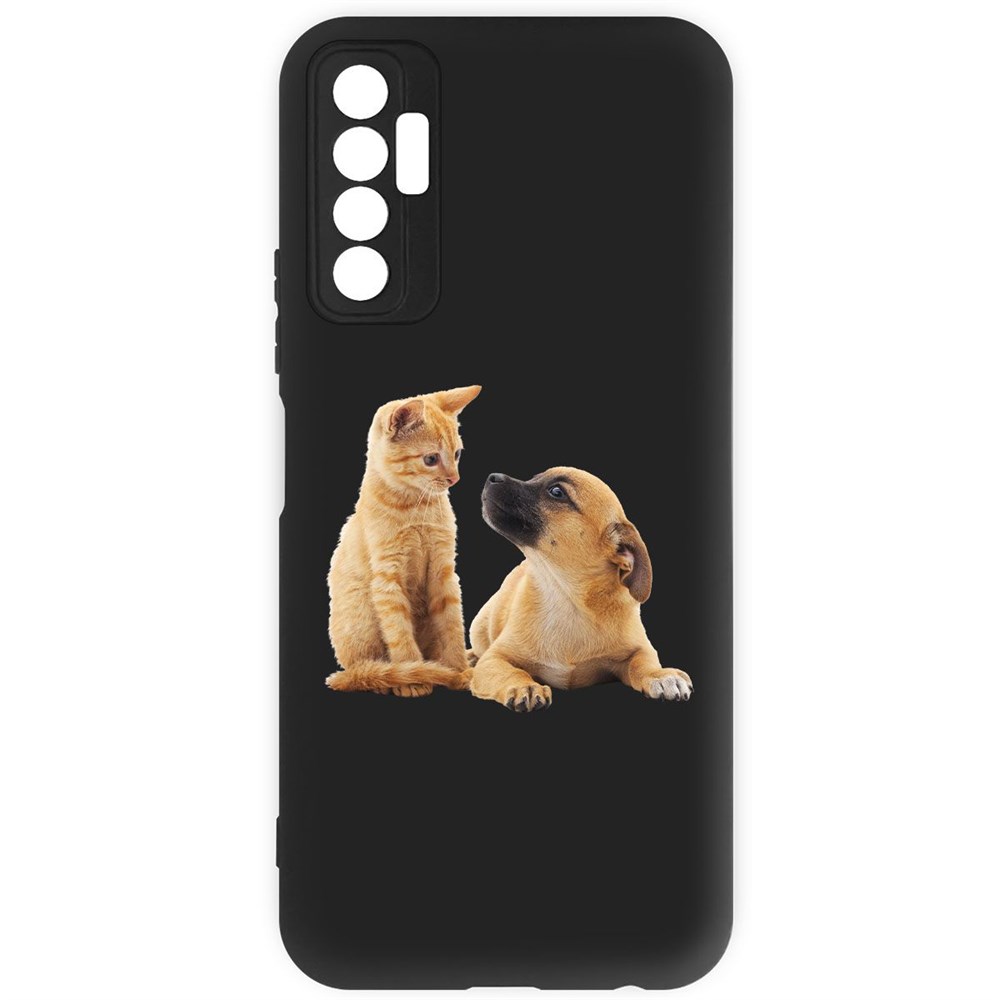 

Чехол-накладка Krutoff Soft Case Лучшие друзья для TECNO Camon 17P черный