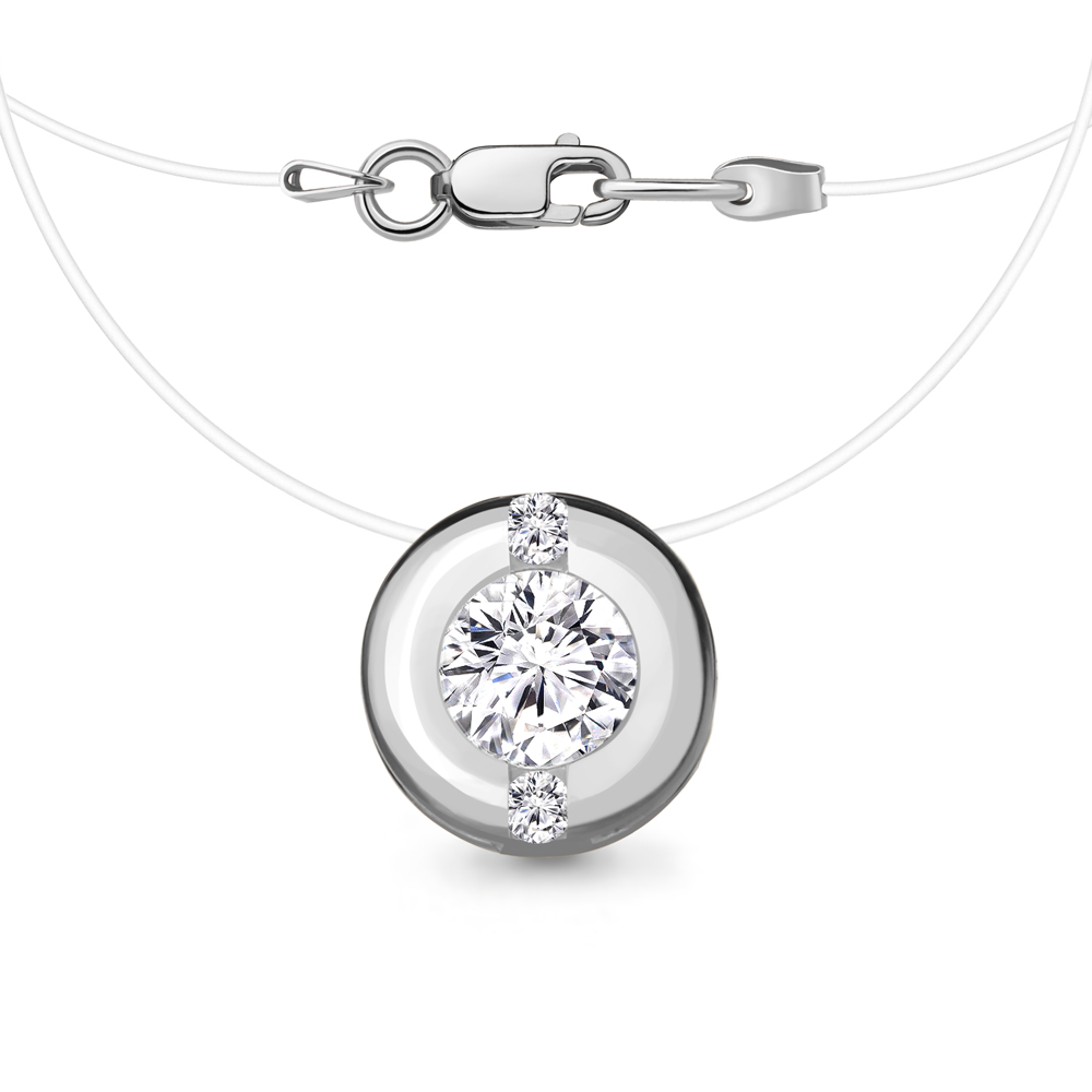 

Колье из серебра 38 см AQUAMARINE 736231А_925_р, 736231А_925_р