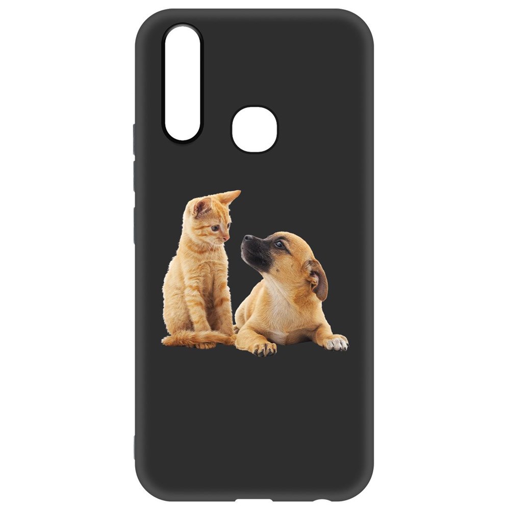 

Чехол-накладка Krutoff Soft Case Лучшие друзья для Vivo Y12 черный