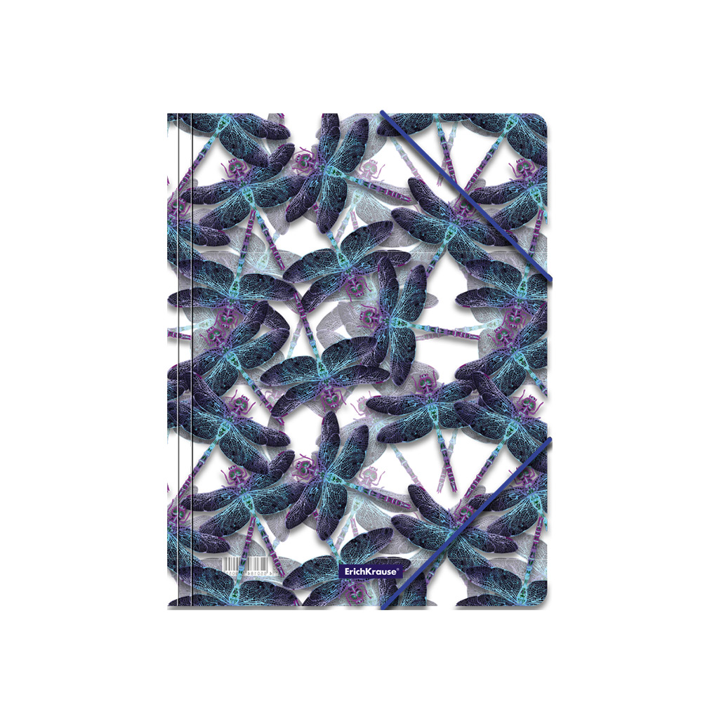 

Папка на резинках ErichKrause Neon Dragonflies пластиковая, A4, 4 шт., Разноцветный, Neon Dragonflies, A4